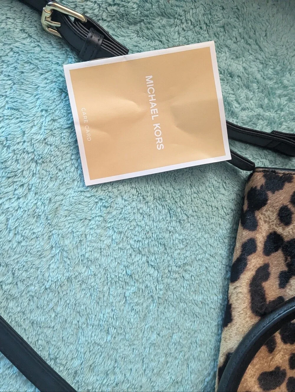 Michael Kors Leopard Print Satchel in Brown and Black